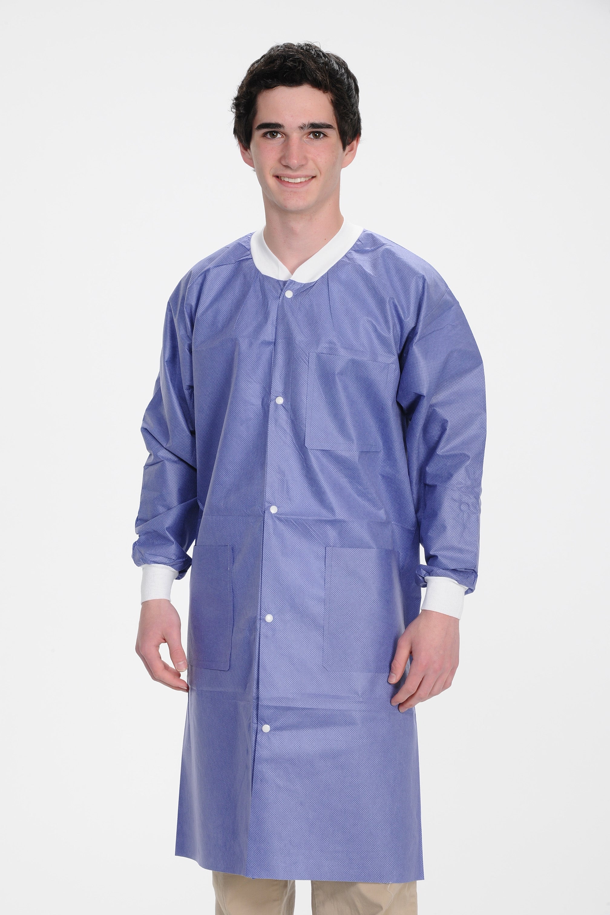 ValuMax 3660BBL Extra-Safe Lab Coats Knee Length Blueberry Large 10/Pk ValuMax 3660BBL Extra-Safe Lab Coats Knee Length Blueberry Large 10/Pk